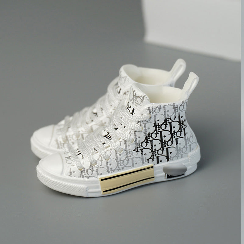 17cm Labubu doll shoes fashion brand high luxury LV GUCCI three-dimensional shoe model