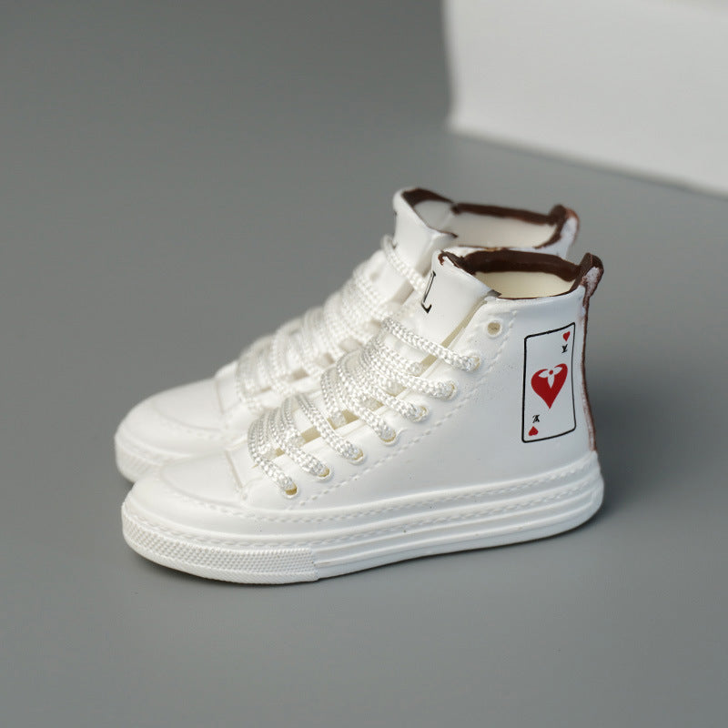 17cm Labubu doll shoes fashion brand high luxury LV GUCCI three-dimensional shoe model