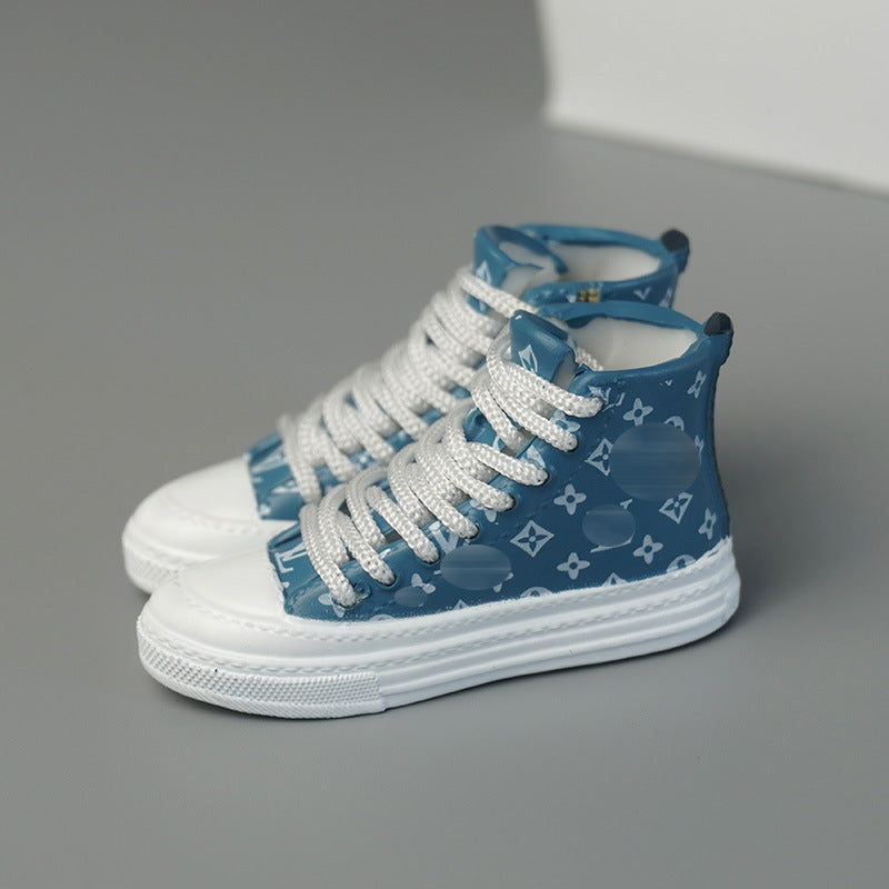 17cm Labubu doll shoes fashion brand high luxury LV GUCCI three-dimensional shoe model